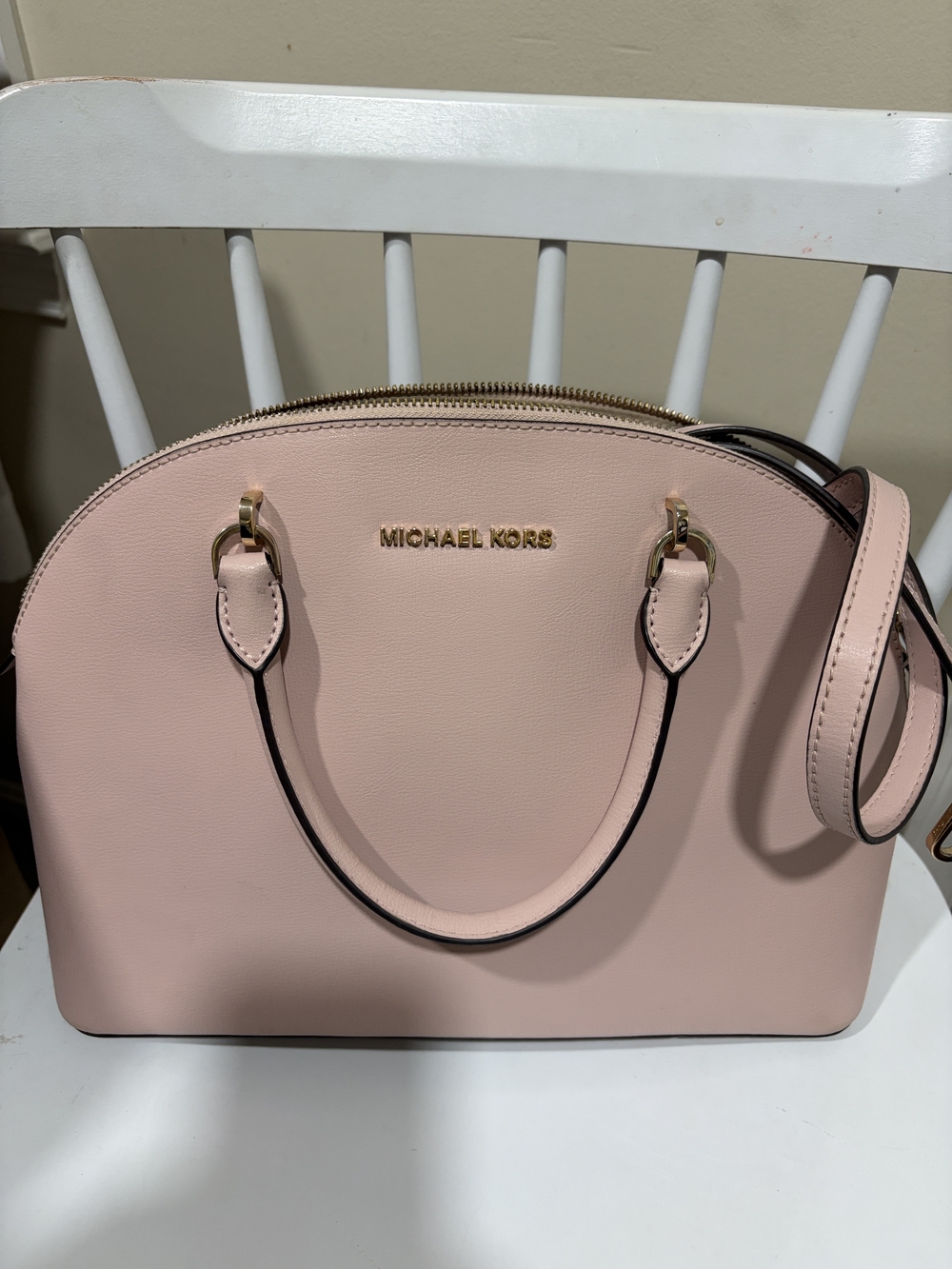 MICHAEL KORS Pink Dome Satchel Shoulder Bag